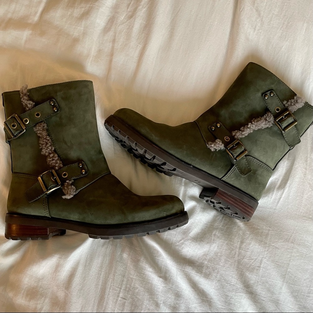 UGG Niels green combat boots